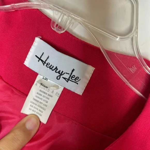 Henry Lee | women’s beautiful vintage magenta button coat | size 10 - Picture 2 of 4